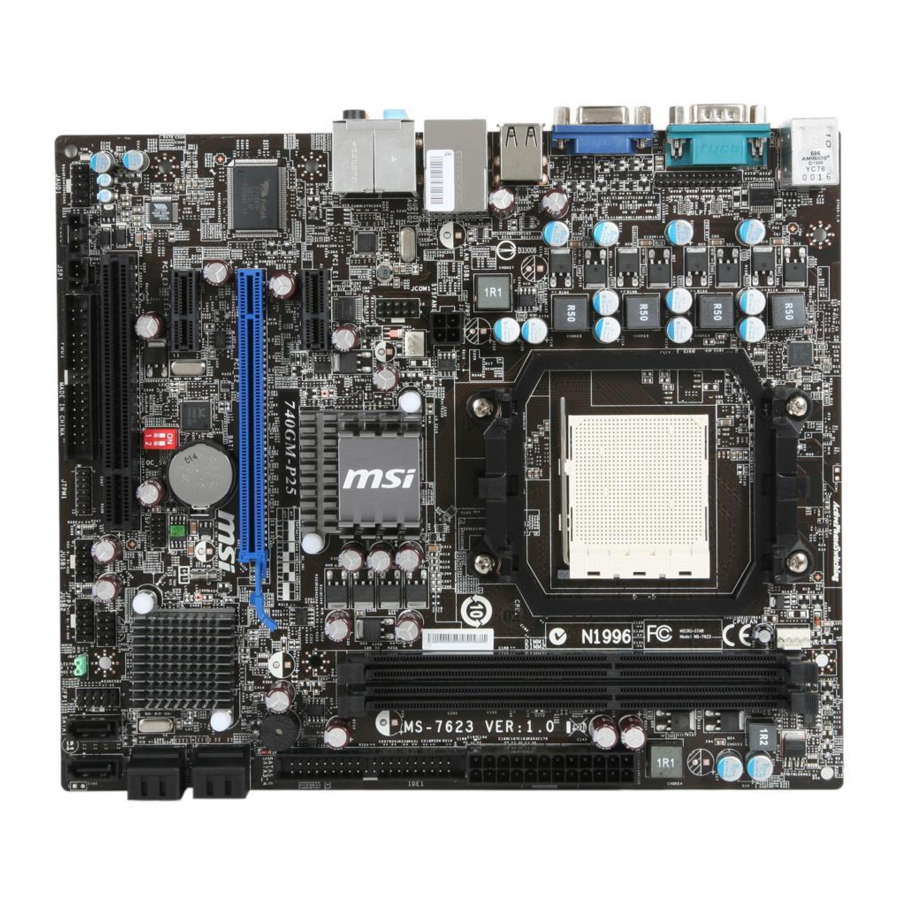 MSI 740GM-P21 Serie Handbücher