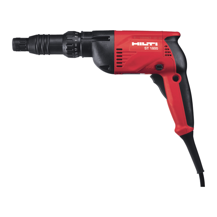 Hilti ST 1800 Handbücher