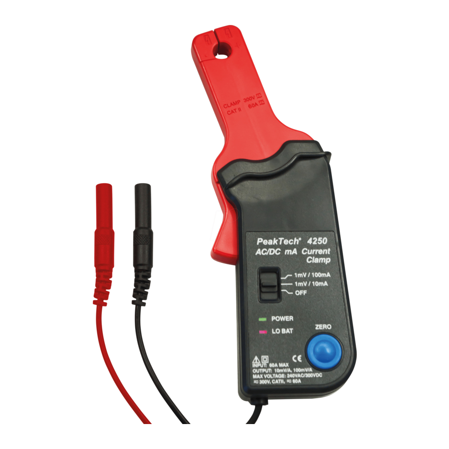 PeakTech 4250 Bedienungsanleitung