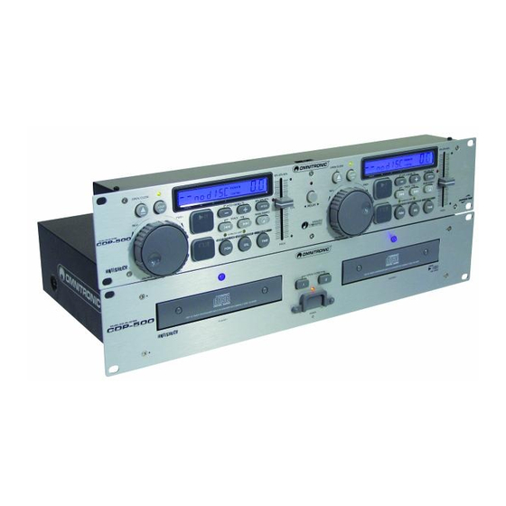 Omnitronic CDP-500 Handbücher