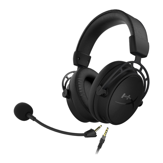 HyperX Cloud Alpha S Schnellstartanleitung