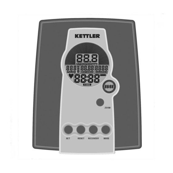 Kettler ST 7700-7 Computer- Und Trainingsanleitung