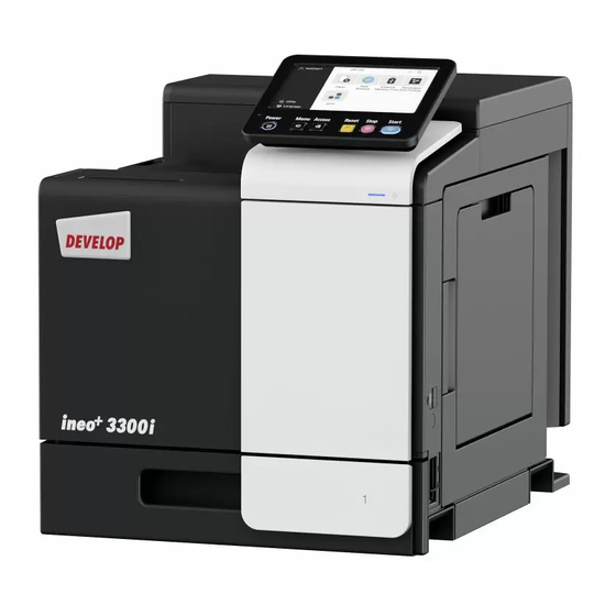 Develop ineo+ 3300i Ergänzungen Zum Bedienungshandbuch