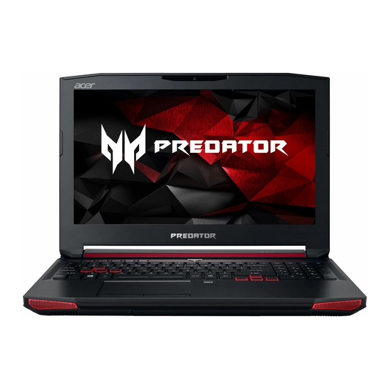 Acer Predator 15 Benutzerhandbuch