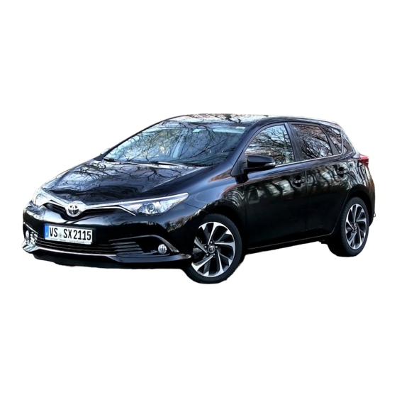 Toyota Auris Betriebsanleitung