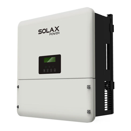 SolaX Power X1-Hybrid Serie Benutzerhandbuch