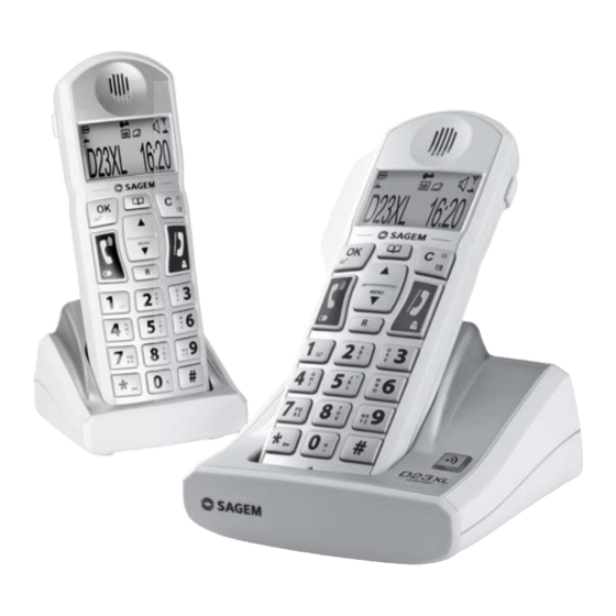 Sagem D23XL Bedienungsanleitung