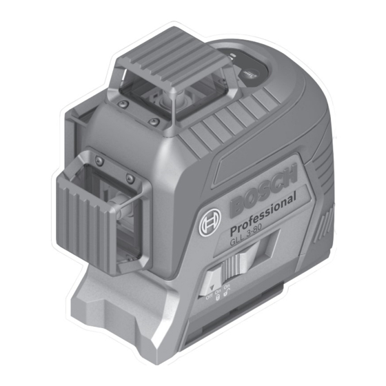 Bosch GLL 3-80 Professional Originalbetriebsanleitung