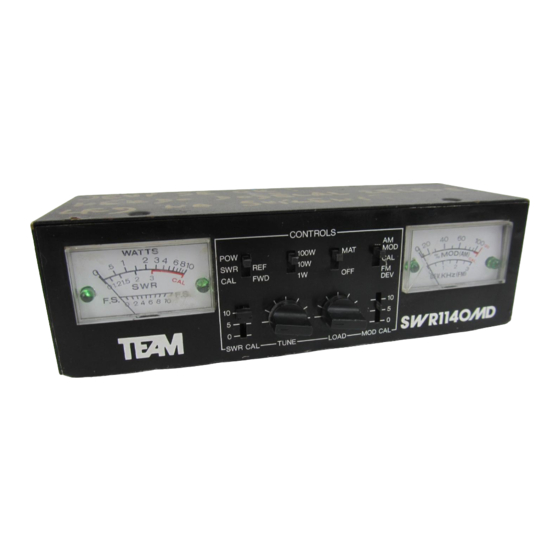 Team SWR 1140 MD Bedienungsanleitung