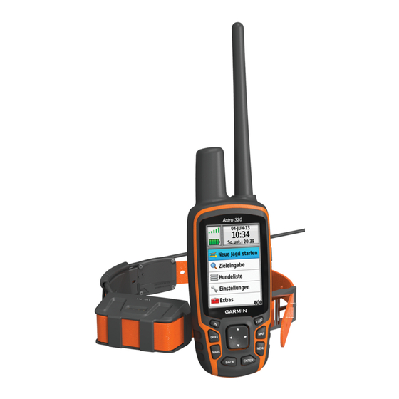Garmin Astro 320 Schnellstartanleitung
