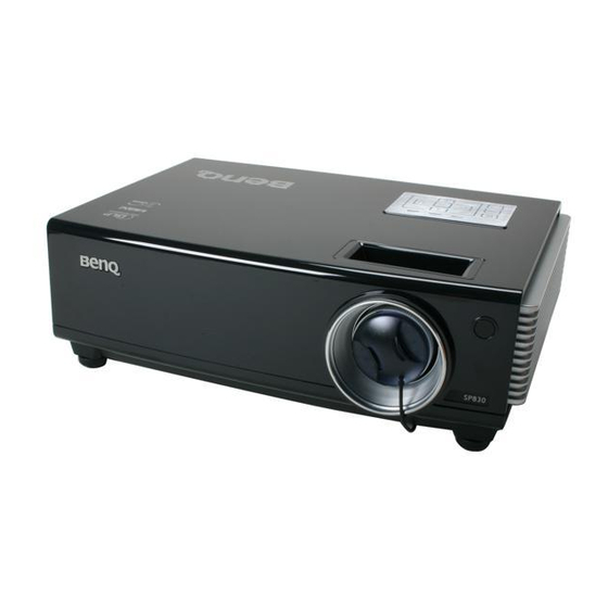 BenQ SP830 Benutzerhandbuch