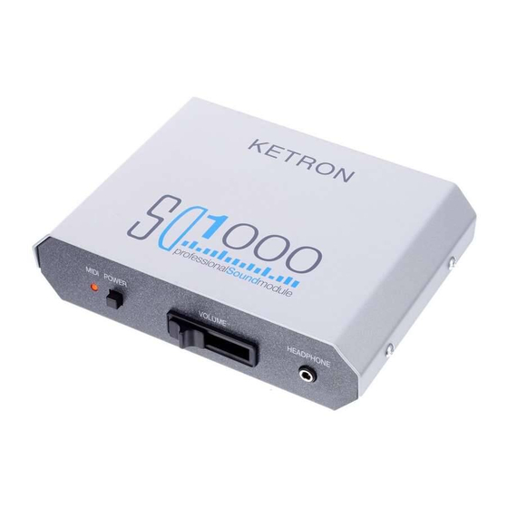 KETRON SD1000 Handbücher