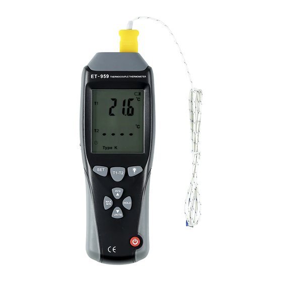 Clas Ohlson ET-959 Bedienungsanleitung