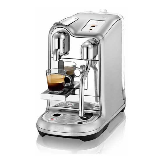 Nespresso Sage CREATISTA PRO Handbuch