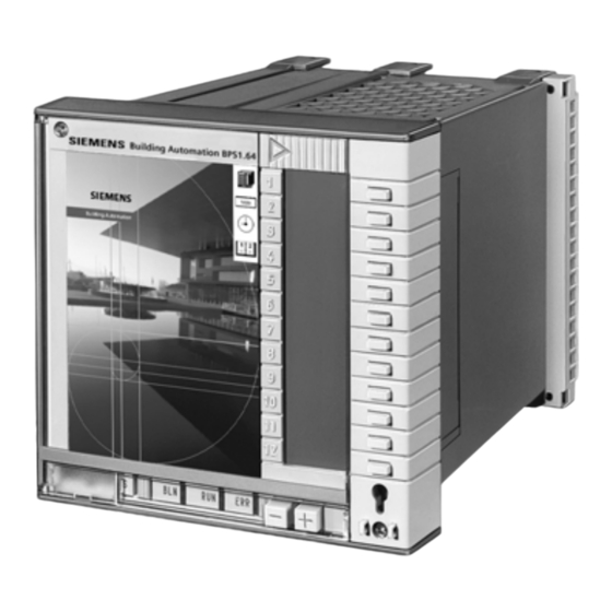 Siemens BPS1 Serie Bedienungsanleitung