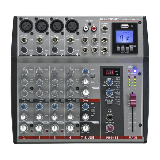 Phonic AM440DP Bedienungsanleitung