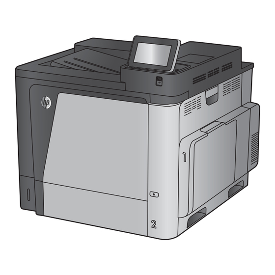 HP Color LaserJet Enterprise M651xh Handbuch Zu Garantie Und Rechtlichen Hinweisen