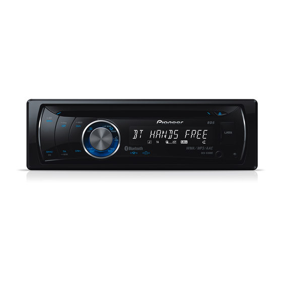 Pioneer DEH-6100BT Schnellstartanleitung