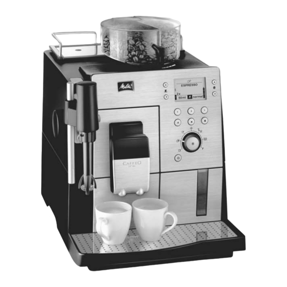Melitta CAFFEO 86 Handbücher