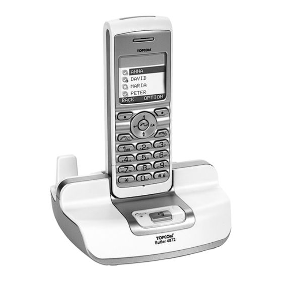 Topcom BUTLER 4872 TWIN Kurzanleitung Installation