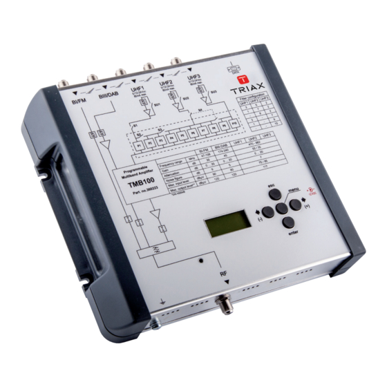 Triax TMB 100 Bedienungsanleitung