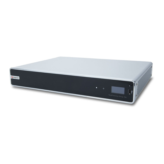 Polycom RealPresence Group 700 Handbuch