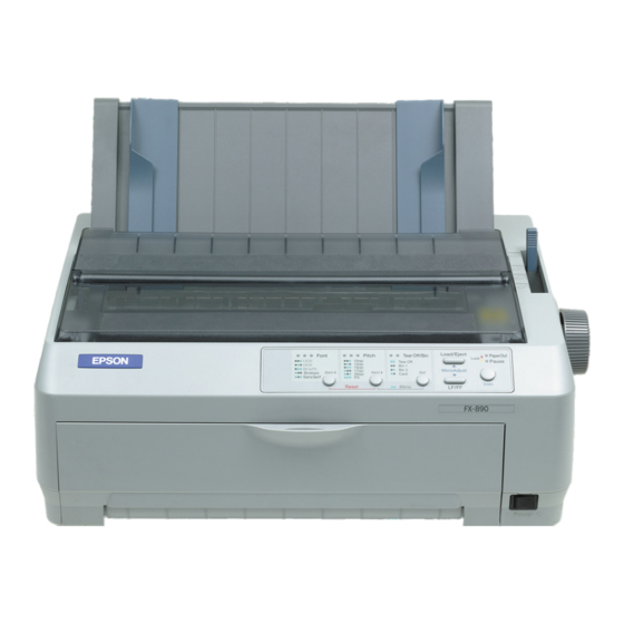 Epson FX-890 Kurzanleitung