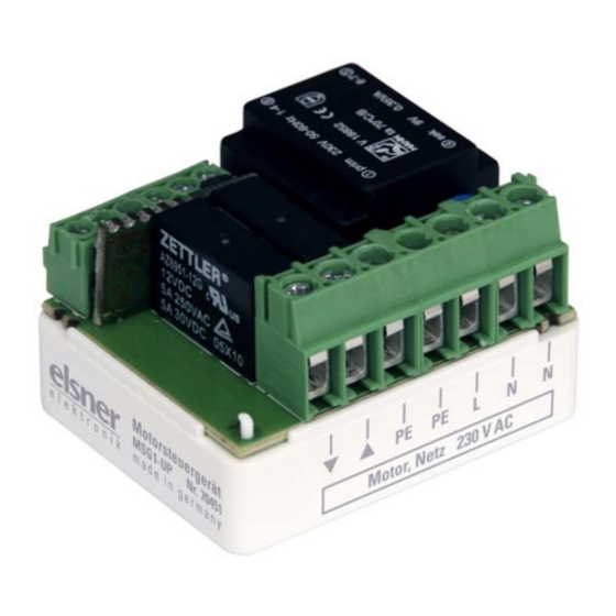 elsner elektronik MSG1-UP Technische Daten Und Installationshinweise