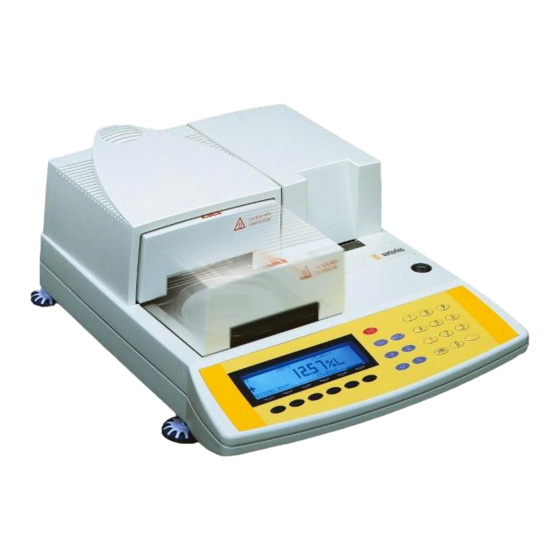 Sartorius MA100 Betriebsanleitung