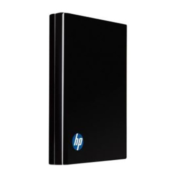 HP Tragbare Festplatte Handbücher