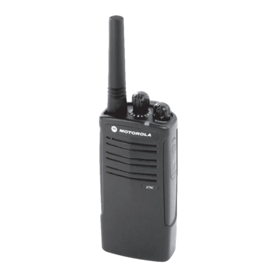 Motorola XTNi-Modell Benutzerhandbuch