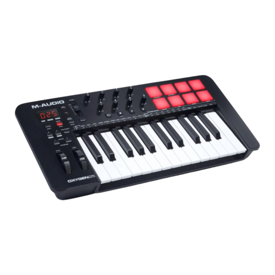 M-Audio OXYGEN25 Benutzerhandbuch