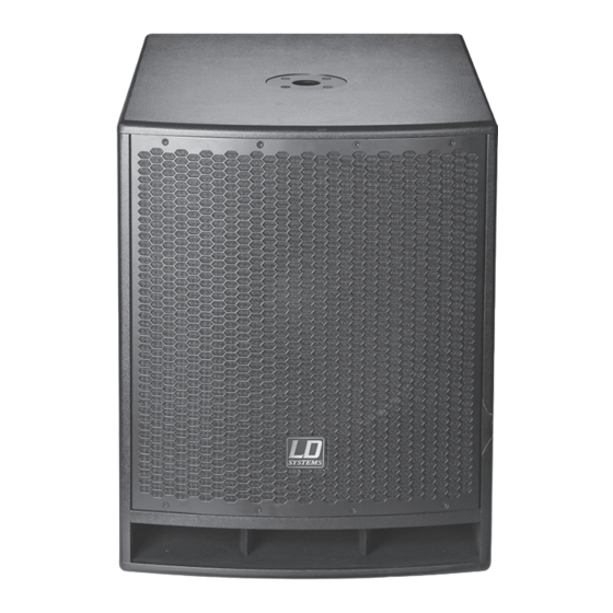 LD Systems LD GT-Serie Bedienungsanleitung