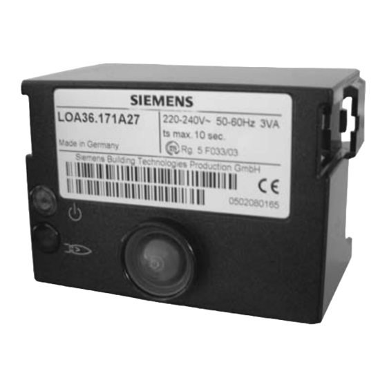 Siemens LOA3-Serie Kurzanleitung