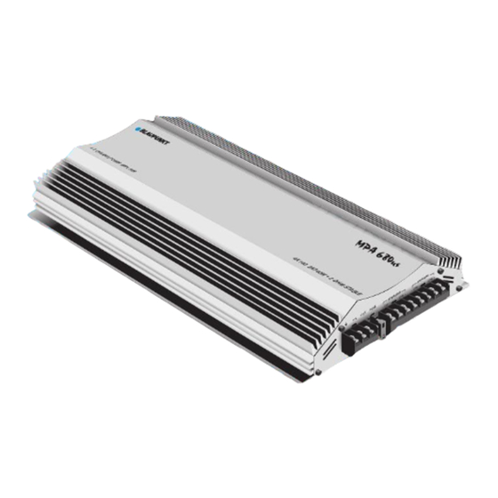 Bosch Blaupunkt MPA 680 Einbauanleitung / Bedienungsanleitung