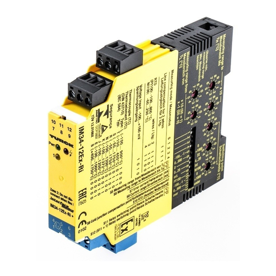 turck IM34-11Ex-i Bedienungsanleitung