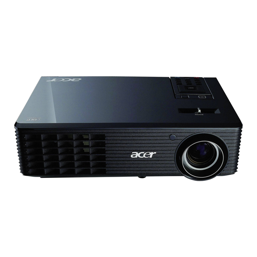 Acer X110P Benutzerhandbuch