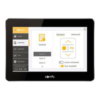 SOMFY animeo IB+ 4 Zone/8 Zone Touch Building Controller Gebrauchsanweisung