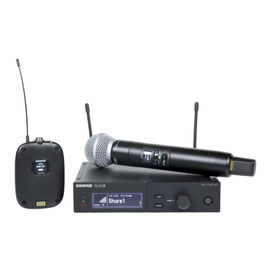 Shure SLX-D Handbuch