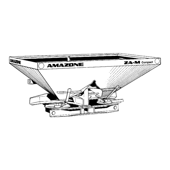 Amazone ZA-M Compact 800 Betriebsanleitung