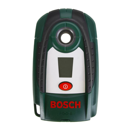 Bosch PDO 6 Originalbetriebsanleitung