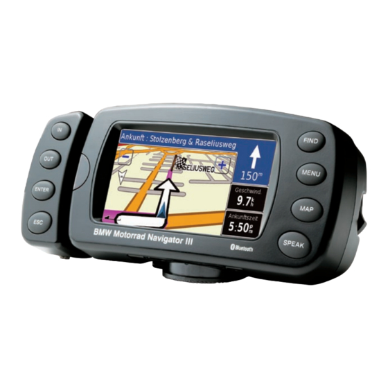 BMW Motorrad Navigator III Benutzerhandbuch