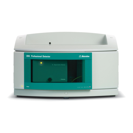 Metrohm 896 IC Professional Detector Handbuch