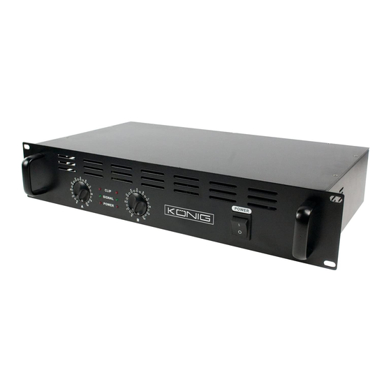 Konig Electronic PA-AMP10000-KN Bedienungsanleitung