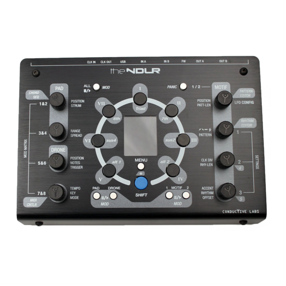 Conductive Labs The NDLR Bedienungsanleitung