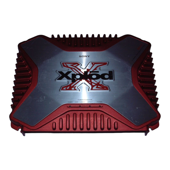 Sony XM-1502SX Bedienungsanleitung