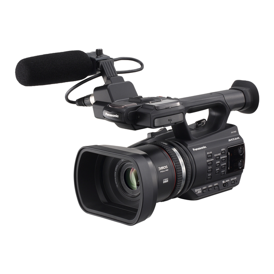 Panasonic AG-AC90EJ Bedienungsanleitung