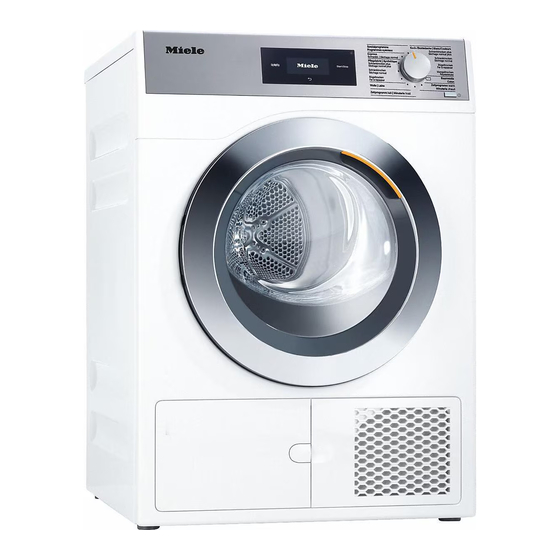 Miele PDR 500-08 CH WP Gebrauchs- Und Aufstellanweisung