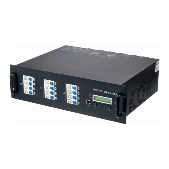 thomann Botex DPX-1210H NET Bedienungsanleitung