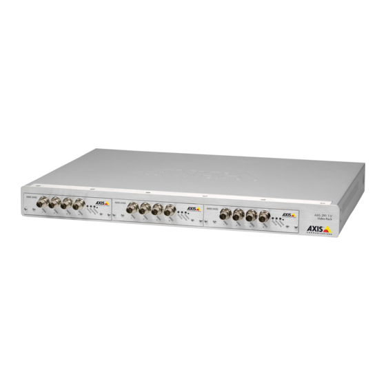 Axis 291 Installationshandbuch